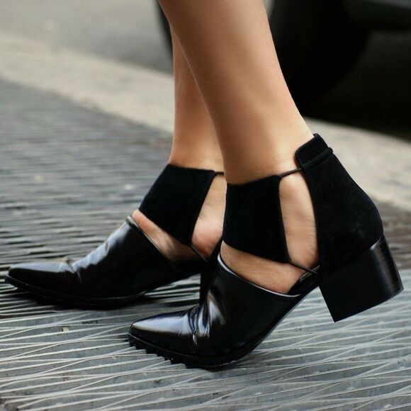 Alexander Wang Nadine Black Ankle Booties - Picture 2 of 7